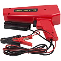 HOMCOM Pistola Estroboscopica 12V Motor Gasolina Lámpara Xenon Punto De Encendido Color Rojo